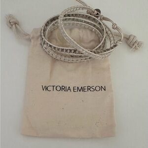 NWOT Victoria Emerson Cream Wrap Bracelet